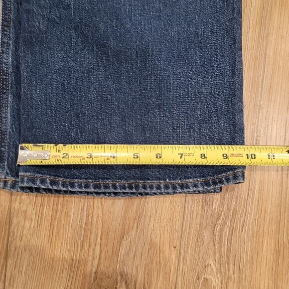 NEW J Crew Blue Jeans Women's Size 33 Tall Button Fly Pockets Y2K Streetwear - Picture 11 of 13